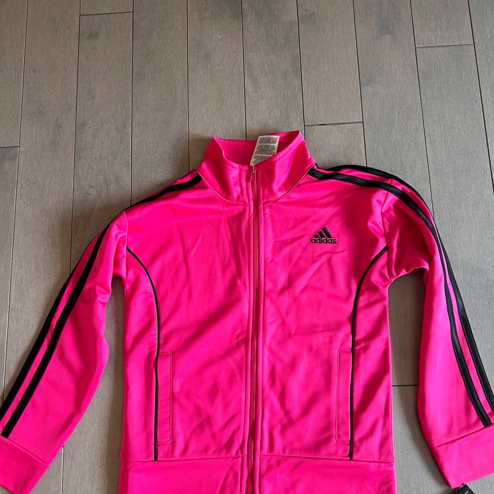 Adidas Magenta Jacket with Black Accents